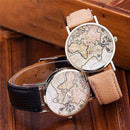 Retro World Map Watch