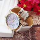 Retro World Map Watch
